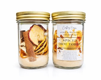 Spiced Hot Toddy-infusieset | Mix van citrus, honing en kruiden | Whisky-, rum- of mocktailmix | Gezellige geschenkdoos