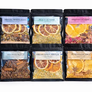 Aromas para la estufa: popurrí a fuego lento natural con frutas y hierbas secas. Regalo ecológico para popurrí a fuego lento.