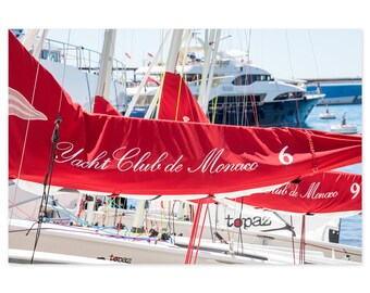 Monaco Yacht Club Art Print - Nautical Wall Art - Large Travel Photography Prints up to 40x60 Inches - Beach House Wall Decor