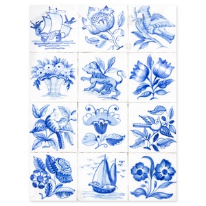 Portuguese Tiles Art Prints - Lisbon Azulejos - Blue and White Wall Art - Portugal Travel Photography - Rustic Wall Decor