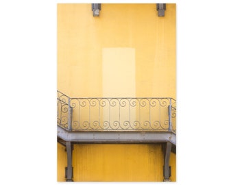 Lisbon Portugal Art Prints - Rustic Architecture Wall Art - Urban Travel Photography - Yellow Wall Decor