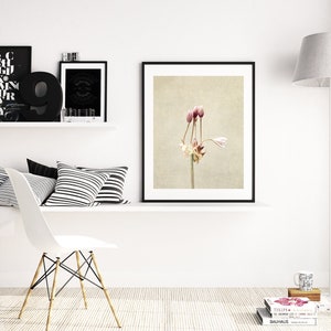 Flower Photography Still Life Prints Botanical Wall Art Farmhouse, Rustic Wall Decor Ail des Jardins Canvas Wall Art image 5