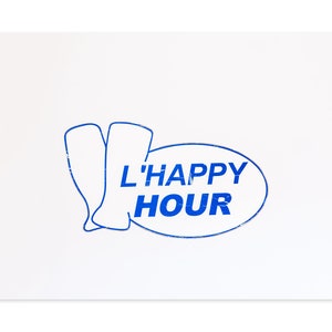 Kitchen Bar Cart Home Bar Wall Art - Happy Hour Framed Art Print - France Travel Photography - Prezent dla barmana - Prezenty dla miksologów