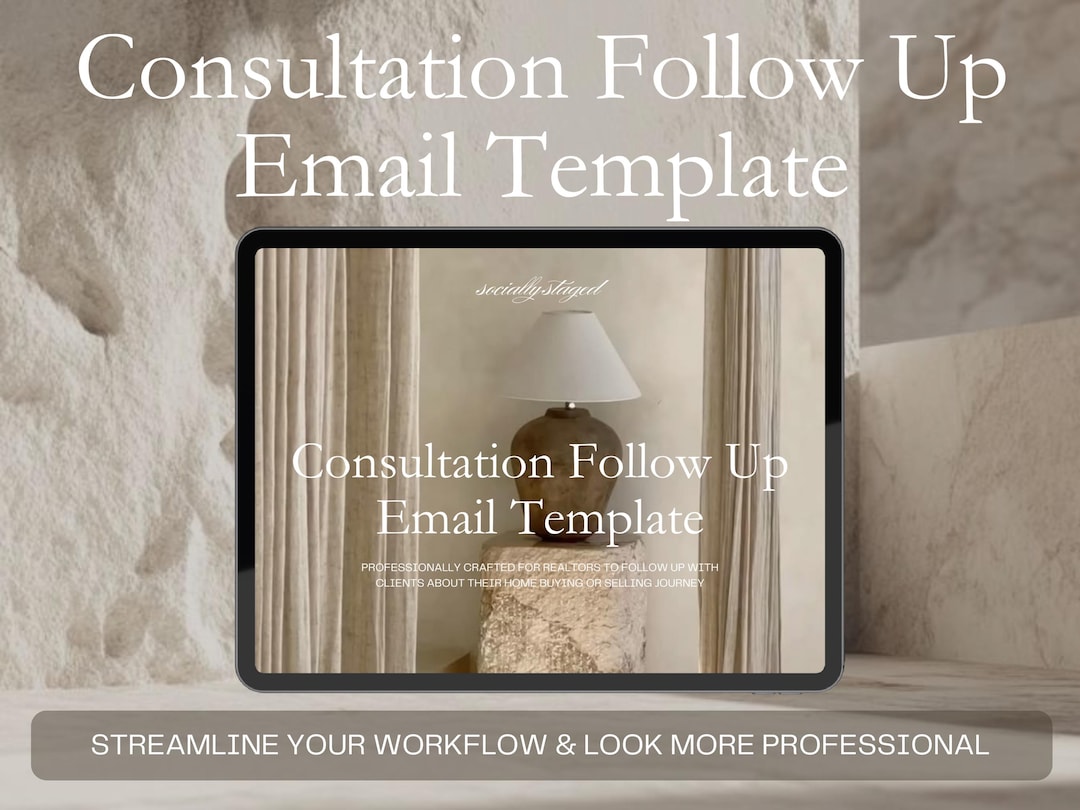 Real Estate Follow up Email Template: Realtor Consultation (google Docs ...