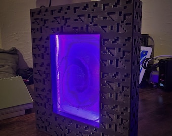 Lámpara de escritorio Mine Game Nether Portal