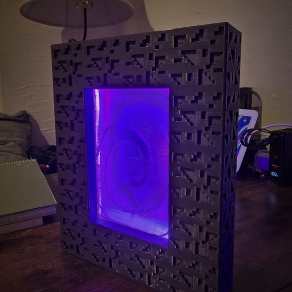Minenspiel Nether Portal Schreibtischleuchte