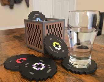 Mine Game Jukebox Music Disc Coasters