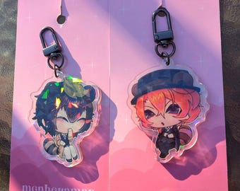 Llavero Bungo Stray Dogs Dazai y Chuuya Tanuki