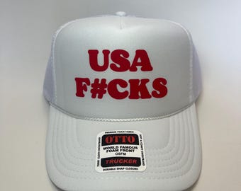 USA F#cks Trucker Hat - Lustige Fernlasterhüte