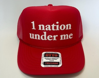 1 Nation Under Me Trucker Hat - Lustige Fernlasterhüte