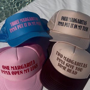 Margarita Trucker Hat Pack of 4- Funny Trucker Hats