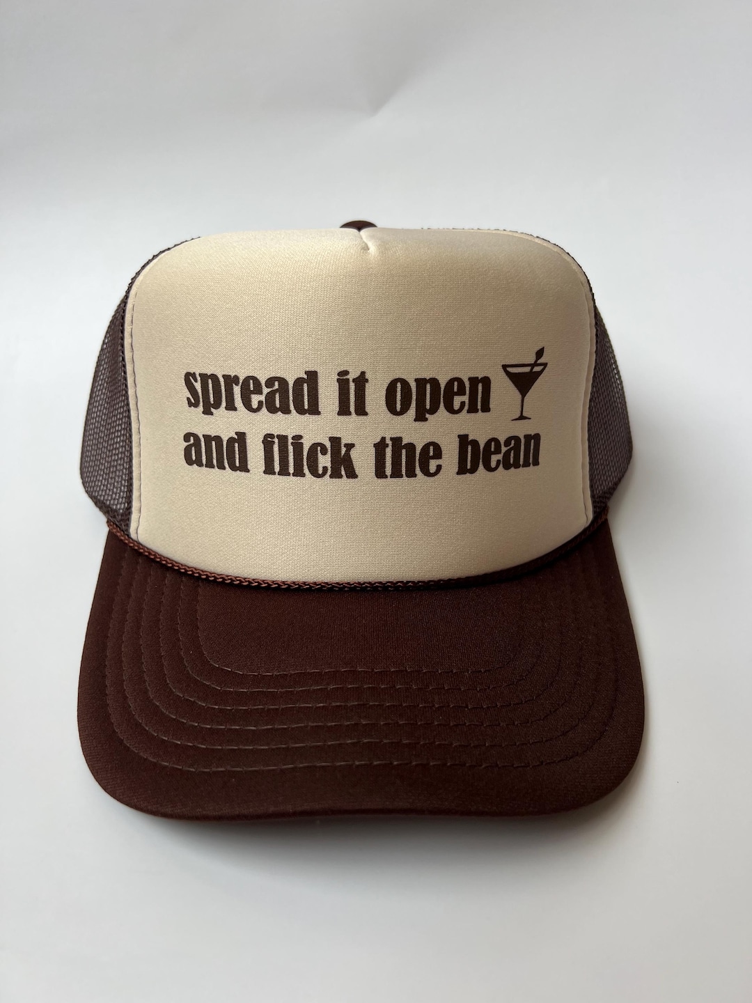 Spread It Open and Flick the Bean Trucker Hat - Funny Trucker Hats - Etsy