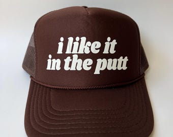 Jag gillar det i putt-truckerkepsen - Roliga golfkepsar