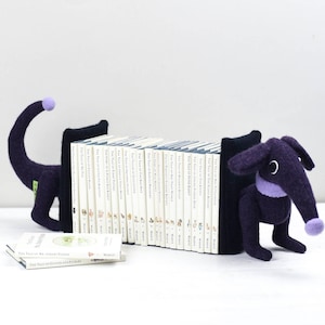 Dachshund bookends for children&#39;s books/Dog lover gift/Dog Bookends