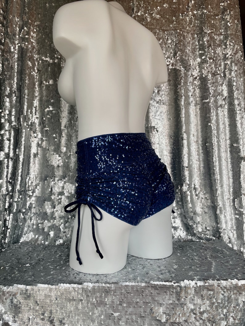 HighWaisted Sequin Scrunched-Up Booty Short image 2