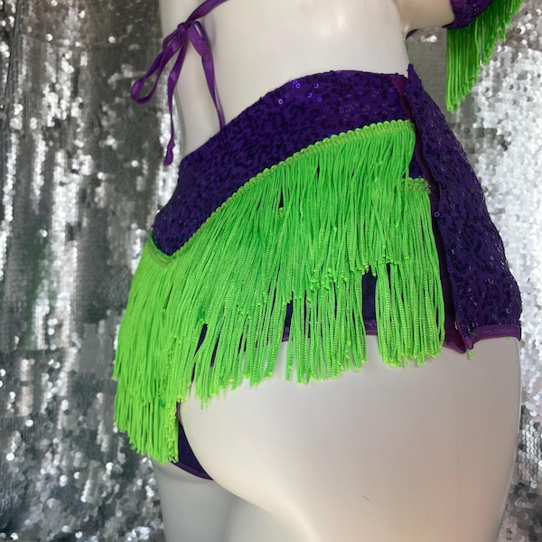 Voila! Tear Away Sequin Briefs with FRINGE