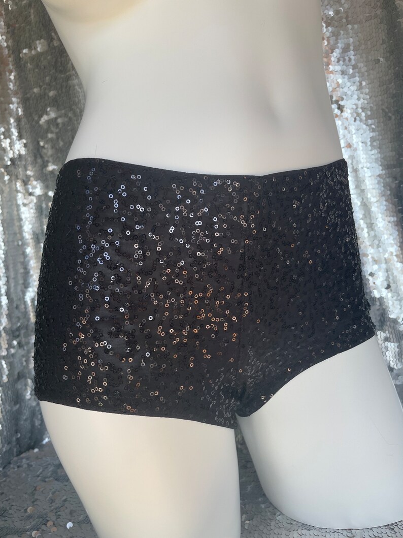 Sequin booty shorts Cheeky style custom size and color image 6