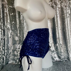 HighWaisted Sequin Scrunched-Up Booty Short image 4