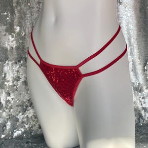 G-Whiz Sequin Thong custom size/ custom colors