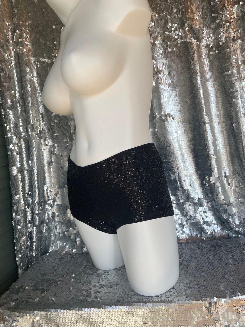 Sequin booty shorts Cheeky style custom size and color image 7