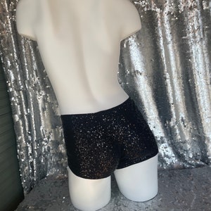 Sequin booty shorts Cheeky style custom size and color image 8