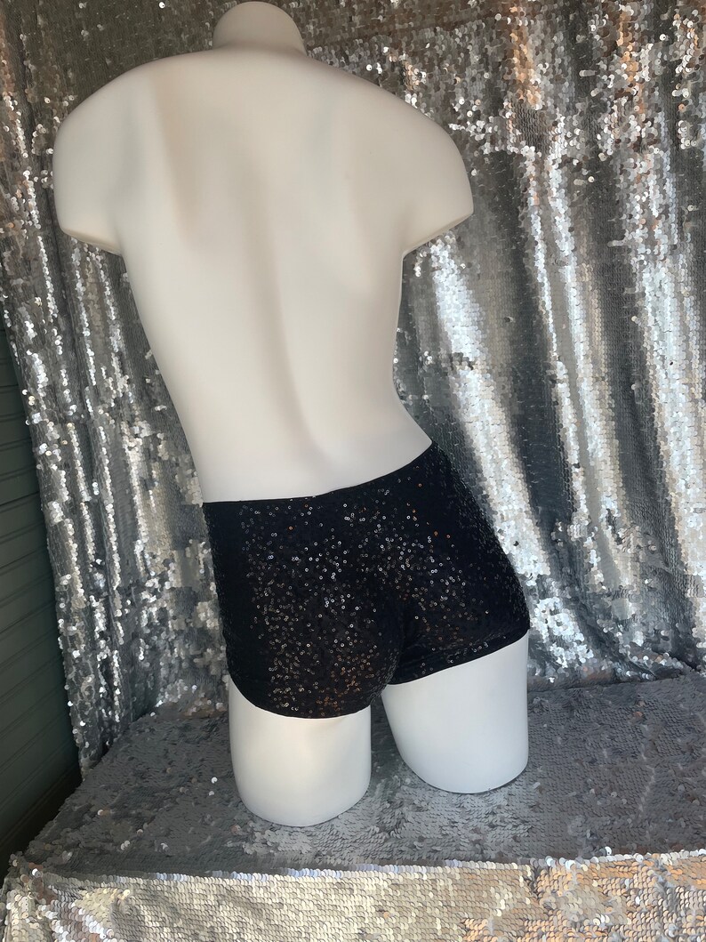 Sequin booty shorts Cheeky style custom size and color image 8