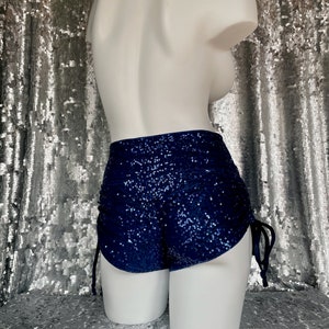 HighWaisted Sequin Scrunched-Up Booty Short image 6