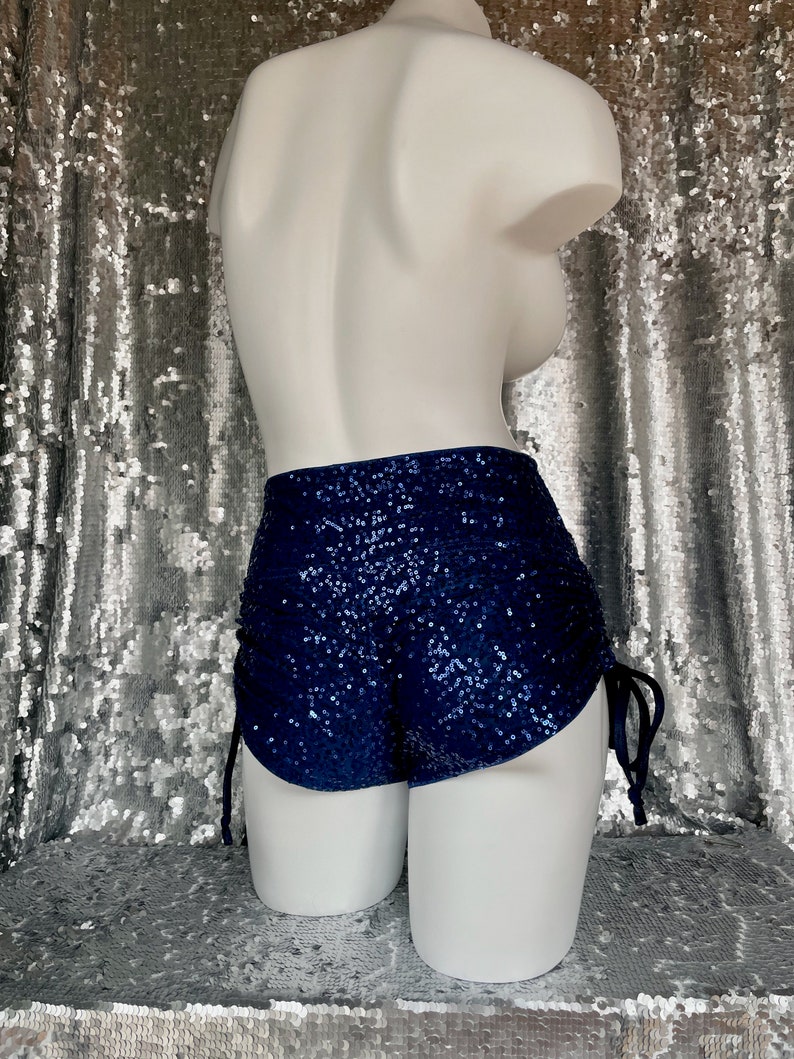 HighWaisted Sequin Scrunched-Up Booty Short image 6