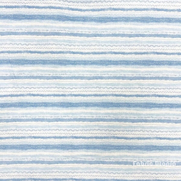 Striped Denim Fabric Etsy