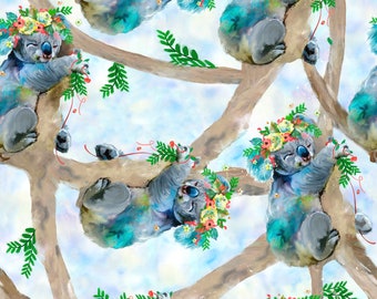 Pineapple Connie Haley 17321-TRQ-CTN-D Party Animals 3 Wishes Fabrics Turquoise