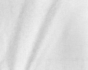 PricedSold by the Half Yard White On White Lightning 1280
