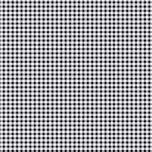 Kanvas de Benartex~Oops A Daisy~3/16" Tela de algodón estampada Gingham~Negro~Corte a medida o seleccione largo 8741B-12