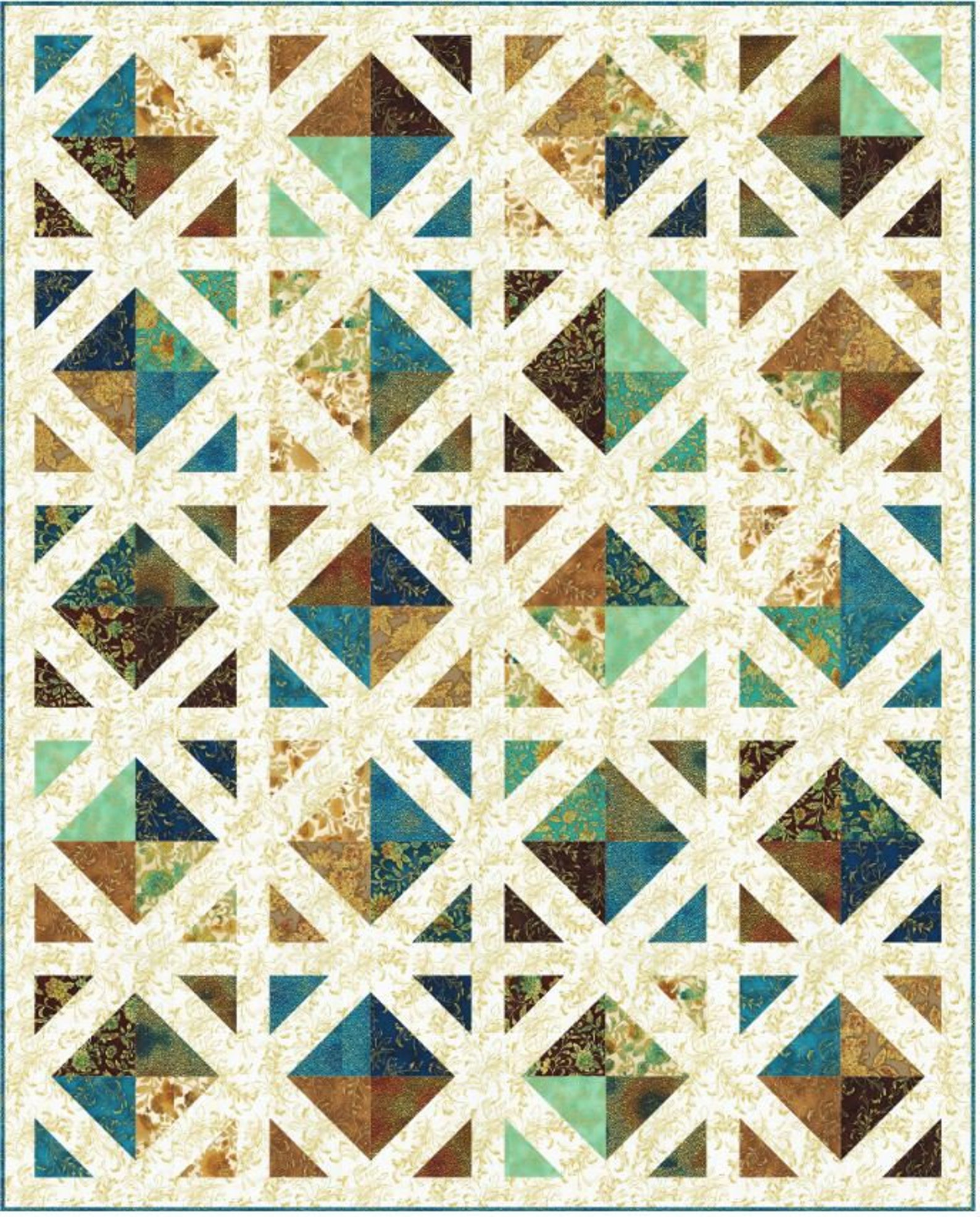 Robert Kaufman Fiorella Texture W/ Metallic Gold Earth Etsy