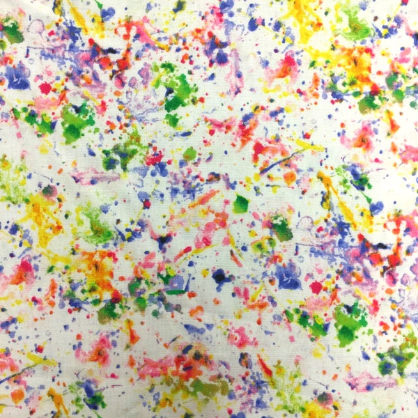 Paint Splatter Fabric Etsy