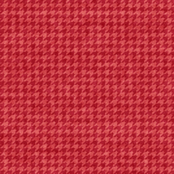 Henry Glass~Houndstooth Basics~Small Houndstooth~Rose~Fabric by the Yard 8624-22