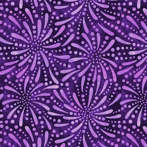 Wilmington Prints~Essential 108&quot; Wide Backing~Fireworks~Purple~Cotton Fabric by the Yard or Select Length 2090-606