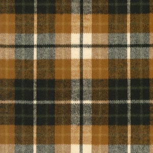 Robert Kaufman~Durango Flannel~Plaid~Chestnut~Yarn Dyed Cotton 8.55oz Flannel Fabric by the Yard or Select Length SRKF17611342