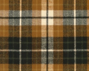 Robert Kaufman~Durango Flannel~Plaid~Chestnut~Yarn Dyed Cotton 8.55oz Flannel Fabric by the Yard or Select Length SRKF17611342