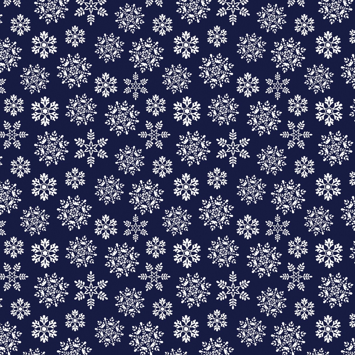 Benartex~Nordic Cabin~Nordic Snowflakes w/ Pearlescent Metallic~Navy~Cotton Fabric by the Yard or Select Length 13421P-57