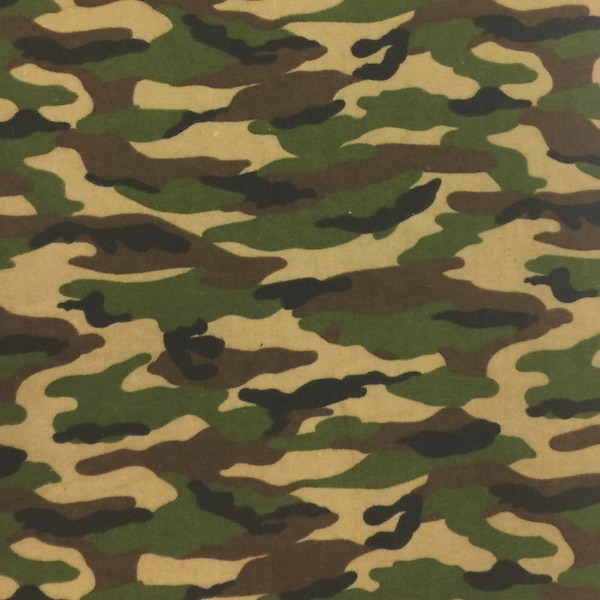 A E Nathan~2018 Comfy Flannel~Camo~Green~Printed Cotton Flannel Fabric by the Yard or Select Length 5251AE-33