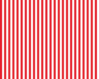 EOB~Riley Blake~Stripes~1/4" Stripes~Red/White~Cotton Fabric by Select Length C555R-RED