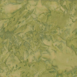 Hoffman~Bali Batik~Watercolors~Leaf~Cotton Batik Fabric by the Yard or Select Length 1895-178