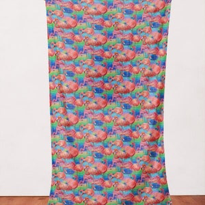 EOBPaintbrush StudioFabulous FlamingosLarge AlloverBlueCotton Fabric by the Yard or Select Length 120-208911 image 3