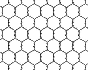 Elizabeths Studio~Farm Animals~Chicken Wire~White~Cotton Fabric by the Yard or Select Length 355E-WHT