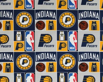 Sports,Indiana Pacers Listed @ 1 yard 45 wide 100/% cotton