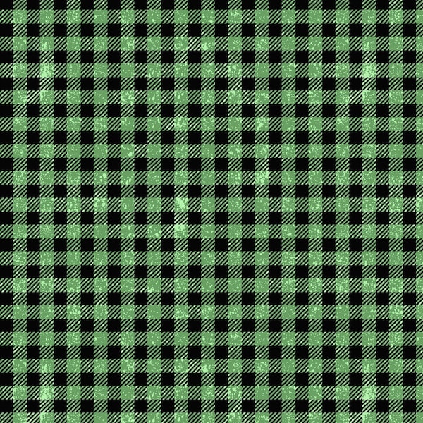 Wilmington Prints~Gnome-ster Mash~Buffalo Check~Green~Cotton Fabric by the Yard or Select Length 82655-779
