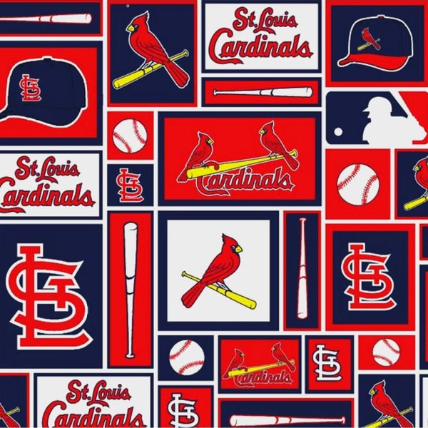 Fabric Traditions~Major League Baseball~St Louis Cardinals~60" Wide Broadcloth~Cotton 6654-B