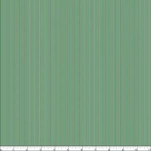 Wilmington PrintsEssentials ClassicsPinstripesDark Green/WhiteCotton Fabric by the Yard or Select Length 39163-717 image 2