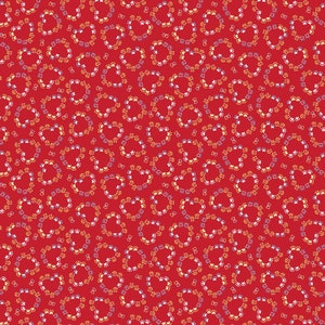 Kanvas by Benartex~Kitty City~Heart Paw Prints~Red~Cotton Fabric by the Yard or Select Length 12470B-10