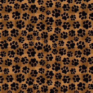 EOB Timeless Treasures Happiness Has Paws Dog Paws on Plaid Digital Brown Cotton Fabric by the Yard or Select Length CD3319-BROWN